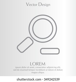 Zoom out, web line icon. Vector design