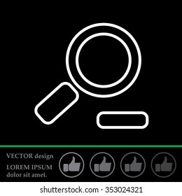 Zoom out, web line icon. Vector design