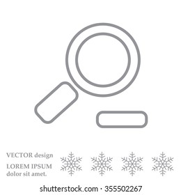 Zoom out, web line icon. Vector design