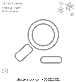 Zoom out, web line icon. Vector design