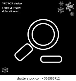Zoom out, web line icon. Vector design
