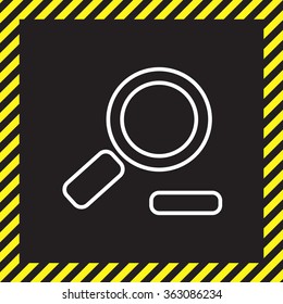 Zoom out, web line icon. Vector design