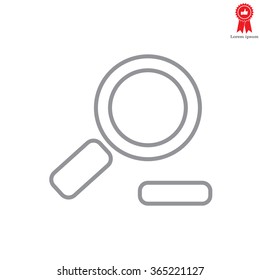 Zoom out, web line icon. Vector design