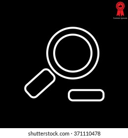 Zoom out, web line icon. Vector design