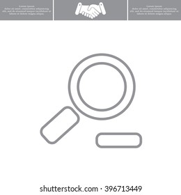 Zoom out, web line icon. Vector design