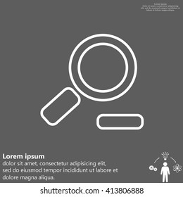 Zoom out, web line icon. Vector design