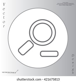 Zoom out, web line icon. Vector design