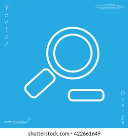 Zoom out, web line icon. Vector design