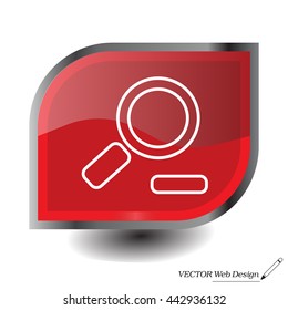 Zoom out, web line icon. Vector design