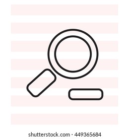 Zoom out, web line icon. Vector design