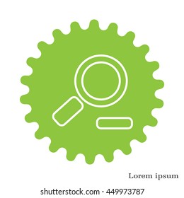 Zoom out, web line icon. Vector design