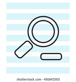 Zoom out, web line icon. Vector design