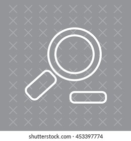 Zoom out, web line icon. Vector design