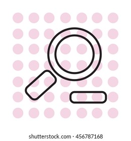 Zoom out, web line icon. Vector design