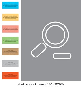 Zoom out, web line icon. Vector design