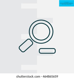 Zoom out, web line icon. Vector design