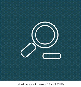 Zoom out, web line icon. Vector design