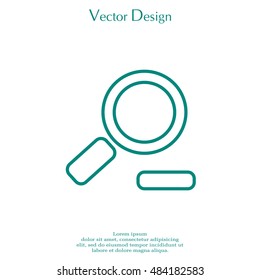 Zoom out, web line icon. Vector design