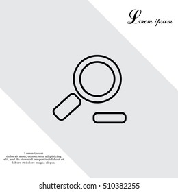 Zoom out, web line icon. Vector design