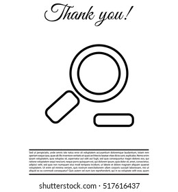 Zoom out, web line icon. Vector design