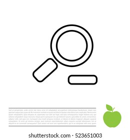 Zoom out, web line icon. Vector design