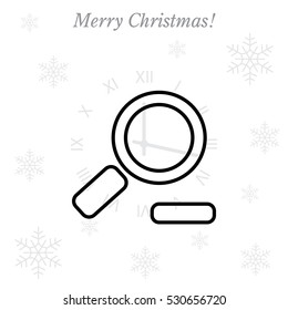 Zoom out, web line icon. Vector design