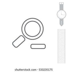 Zoom out, web line icon. Vector design
