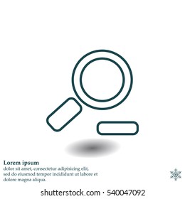 Zoom out, web line icon. Vector design