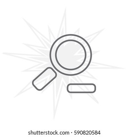 Zoom out, web line icon. Vector design