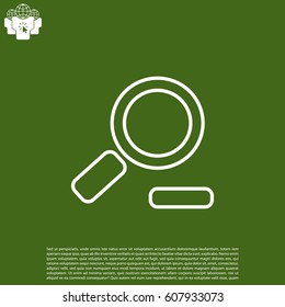 Zoom out, web line icon. Vector design