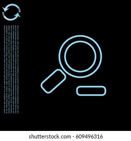 Zoom out, web line icon. Vector design