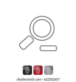 Zoom out, web line icon. Vector design
