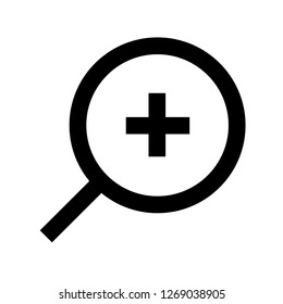 zoom in outline icon