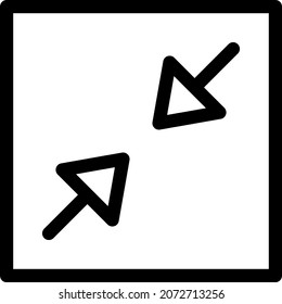 Ampliar el diseño del icono del vector de contorno
