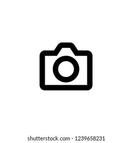 Zoom photo icon. Camera focus sign