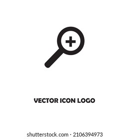 ilustración de icono de plusvector zoom