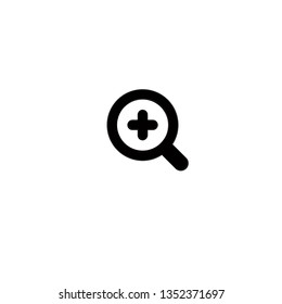 Zoom in Search Symbol Icon Vector