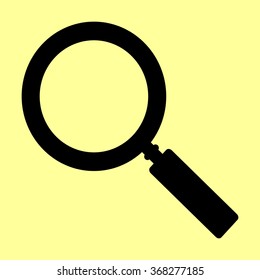 Zoom sign. Flat style icon vector illustration.