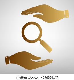 Zoom sign Golden Effect.