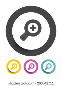 Zoom in sign icon