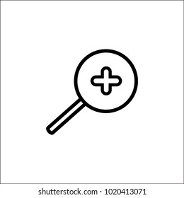 Zoom sign illustration. Vector. icon