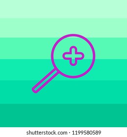 Ilustración de signo de zoom. Vector. icono