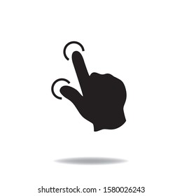 Zoom sign, vector icon, web design element