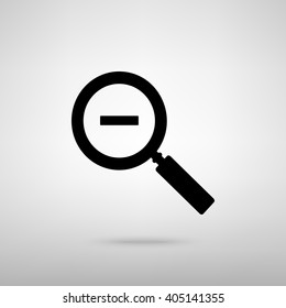 Zoom sign. Vector illustration