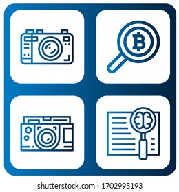 zoom simple icons set. Contains such icons as Camera, Search, can be used for web, mobile and logo