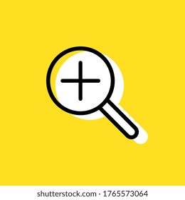Ampliar la ilustración de iconos vectoriales simples