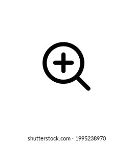 Zoom in Single Icon For Web,Mobile app, presentation , EPS 10 editable Stroke