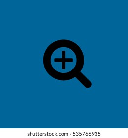 zoom symbol icon flat disign