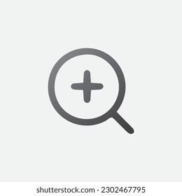 Zoom In Symbol Icon Vector