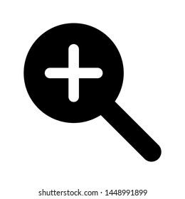 Zoom symbol Icon Vector Illustration , magnifying glass vector icon